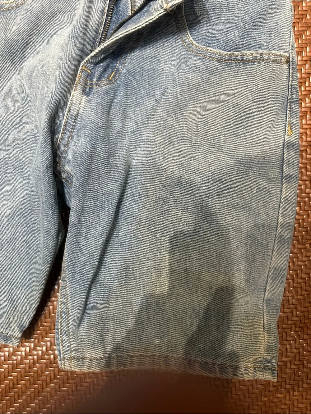 Classic Men's Denim Shorts - Light Blue